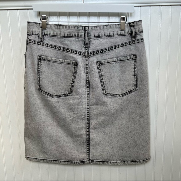 Cheap Monday Washed Frail Gray Over Skirt Women’s Size Medium - Picture 2 of 6